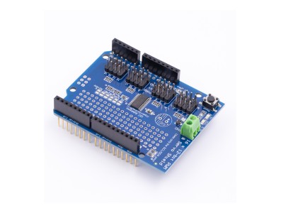 Shield driver de servos 16 canais PWM 12 bits com interface I2C PCA9685 para Arduino - Imagem 2