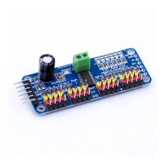 Shield PCA9685 16 canais 12-bit PWM/Servo com interface I2C para Arduino e Raspberry Pi