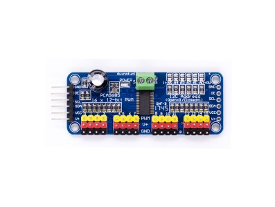 Shield PCA9685 16 canais 12-bit PWM/Servo com interface I2C para Arduino e Raspberry Pi - Imagem 3