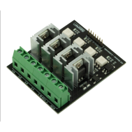 M&oacute;dulo dimmer AC 4 canais, n&iacute;vel l&oacute;gico PWM 3.3V/5V, 50/60Hz, 110V/220V