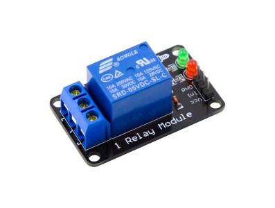 M&oacute;dulo Rel&eacute; 1 Canal (trigger n&iacute;vel baixo) sem acoplador &oacute;ptico DC 5V - Imagem 2