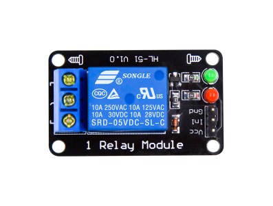 M&oacute;dulo Rel&eacute; 1 Canal (trigger n&iacute;vel baixo) sem acoplador &oacute;ptico DC 5V - Imagem 3