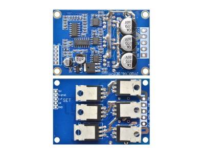 Controladora de motor brushless DC 12&ndash;36V 15A 500W placa driver para motor com Hall e sem Hall - Imagem 6
