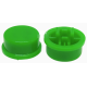 Capa verde redonda para interruptor t&aacute;til quadrado 12 x 12 x 7,3 mm - Thumb - 1