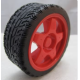Roda 65 mm vermelha para carro rob&oacute;tico - Thumb - 1