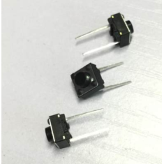 Bot&atilde;o t&aacute;til 6x6x5 mm, 2 pinos, pernas longas 10 mm