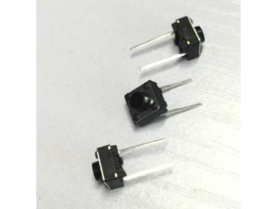 Bot&atilde;o t&aacute;til 6x6x5 mm, 2 pinos, pernas longas 10 mm - Imagem 1