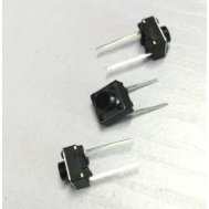 Bot&atilde;o t&aacute;til 6x6x5 mm, 2 pinos, pernas longas 10 mm