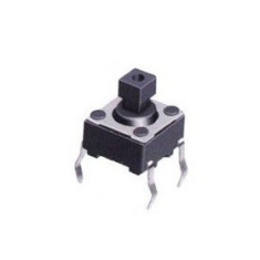 Bot&atilde;o de press&atilde;o t&aacute;til quadrado 6 x 6 x 7,3 mm