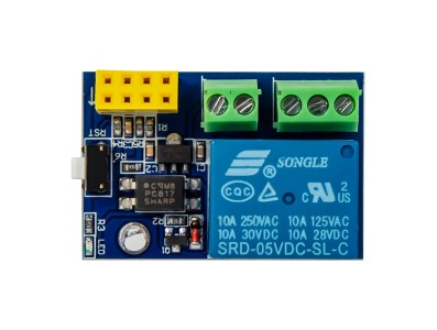 M&oacute;dulo Rel&eacute; WiFi ESP8266 ESP-01S 5V - Imagem 1