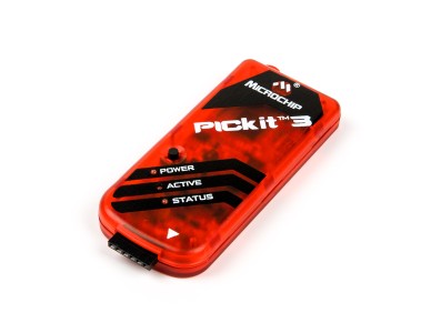 Programador e simulador PICKIT3 com logo da Microchip - Imagem 1
