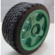 Roda verde 65 mm para rob&ocirc; Smart Car - Thumb - 1