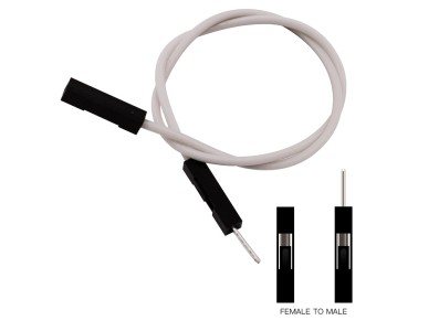 Fio Dupont 1 pino 24 AWG macho para f&ecirc;mea 20 cm cores sortidas - Imagem 1