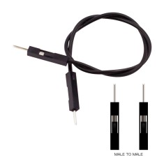 Cabo jumper Dupont 1 pino 24 AWG macho a macho 20 cm cor aleat&oacute;ria
