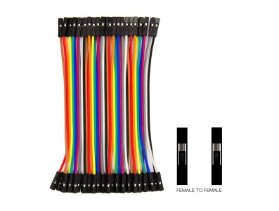 Cabo Dupont f&ecirc;mea-f&ecirc;mea 40 pinos 10 cm 24 AWG - Imagem 1