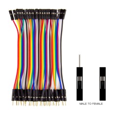 Cabo Dupont macho para f&ecirc;mea 40 pinos 10 cm 24 AWG