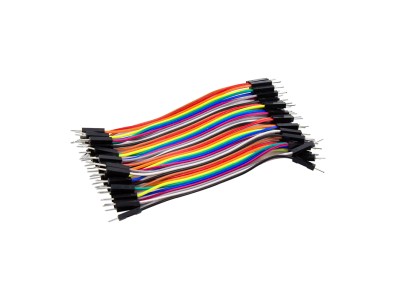 Cabos Dupont macho-macho 40 pinos 10 cm 24 AWG - Imagem 2