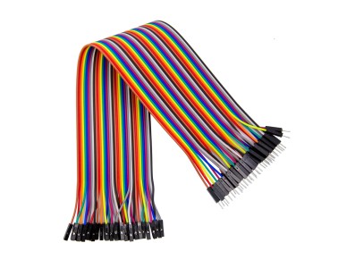 Fita Dupont 40 pinos macho para f&ecirc;mea 30 cm 24 AWG para placas Arduino - Imagem 3