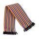 Cabo jumper Dupont macho-macho 40 pinos 30 cm 24 AWG - Thumb - 3
