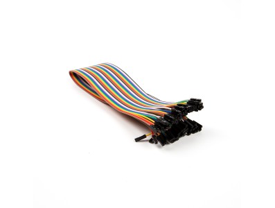 Linha Dupont f&ecirc;mea-f&ecirc;mea 40 pinos 40 cm 24 AWG - Imagem 5