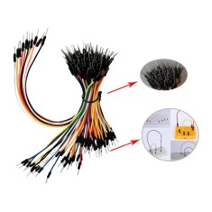 75 p&ccedil;s cabos jumper flex&iacute;veis para breadboard e placas Arduino