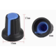 Man&iacute;pulo rotativo azul para potenci&ocirc;metro, furo interno 6 mm e dimens&otilde;es externas 15 x 17 mm - Thumb - 7