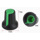 Bot&atilde;o rotativo verde para potenci&ocirc;metro, eixo interno 6 mm, dimens&otilde;es externas 15 mm x 17 mm, acess&oacute;rio Arduino - Thumb - 1
