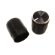 Man&iacute;pulo rotativo em liga de alum&iacute;nio, di&acirc;metro interno 6 mm, externo 15&times;17 mm, preto - Thumb - 1