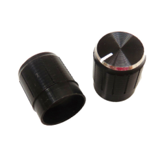Man&iacute;pulo rotativo em liga de alum&iacute;nio, di&acirc;metro interno 6 mm, externo 15&times;17 mm, preto