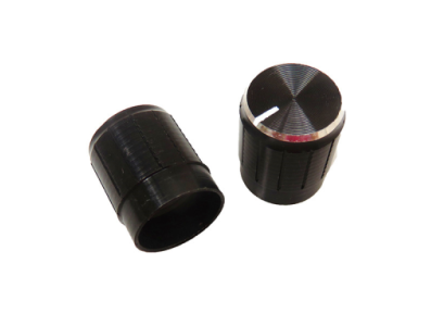 Man&iacute;pulo rotativo em liga de alum&iacute;nio, di&acirc;metro interno 6 mm, externo 15&times;17 mm, preto - Imagem 1