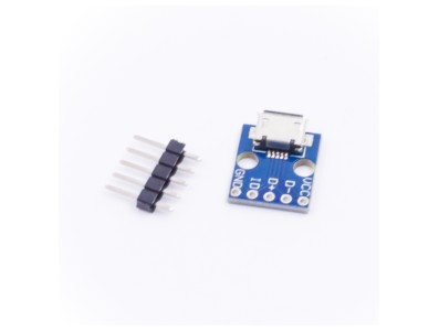 M&oacute;dulo de alimenta&ccedil;&atilde;o 5V para breadboard com conector Micro USB MCU - Imagem 2