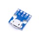 M&oacute;dulo de alimenta&ccedil;&atilde;o 5V para breadboard com conector Micro USB MCU - Thumb - 4