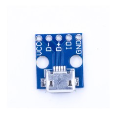 M&oacute;dulo de alimenta&ccedil;&atilde;o 5V para breadboard com conector Micro USB MCU