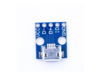 M&oacute;dulo de alimenta&ccedil;&atilde;o 5V para breadboard com conector Micro USB MCU - Imagem 1