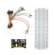 Breadboard 830 pontos com m&oacute;dulo de alimenta&ccedil;&atilde;o e 65 cabos jumper - Thumb - 1