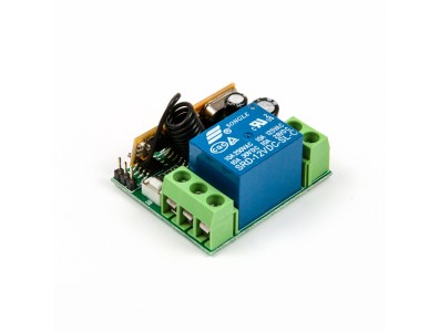 M&oacute;dulo rel&eacute; 1 canal 433 MHz 12V com controle remoto sem fio - Imagem 2