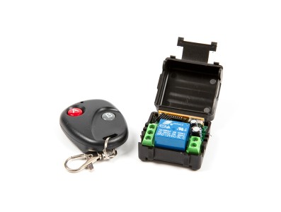 M&oacute;dulo rel&eacute; 1 canal 433 MHz 12V com controle remoto sem fio - Imagem 3