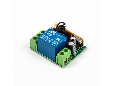 M&oacute;dulo rel&eacute; 1 canal 433 MHz 12V com controle remoto sem fio - Imagem 5