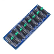 M&oacute;dulo de resistores program&aacute;vel 8 d&eacute;cadas azul 0,1 &Omega; a 9.999.999 &Omega; SMD