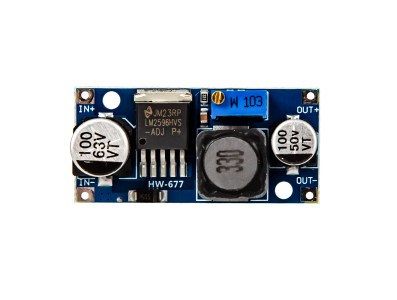 M&oacute;dulo regulador de tens&atilde;o ajust&aacute;vel 48V DC-DC LM2596HVS - Imagem 1