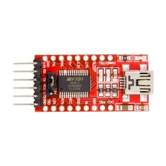 Cabo USB para TTL serial com chip FT232RL/FT232, conector Mini USB