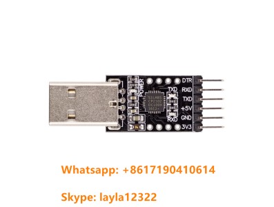 M&oacute;dulo conversor CP2102 USB 2.0 para UART TTL 6 pinos preto - Imagem 1