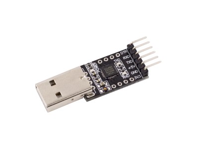 M&oacute;dulo conversor CP2102 USB 2.0 para UART TTL 6 pinos preto - Imagem 3