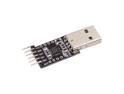 M&oacute;dulo conversor CP2102 USB 2.0 para UART TTL 6 pinos preto - Imagem 4