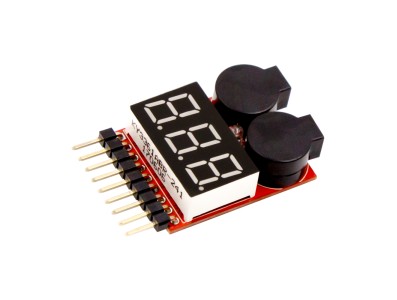 Testador de tens&atilde;o para baterias LiPo 1-8S - Imagem 2