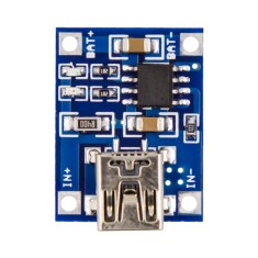 Placa de carregamento TP4056 e TC4056 1A com entrada Mini USB para baterias LiPo