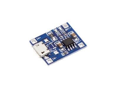 Placa de carregador de bateria LiPo TP4056/TC4056 1A com conector Micro USB - Imagem 3