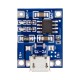 Placa de carregador de bateria LiPo TP4056/TC4056 1A com conector Micro USB - Thumb - 1
