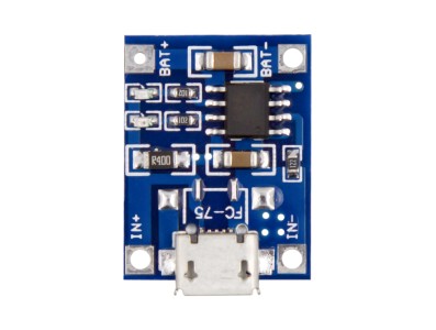 Placa de carregador de bateria LiPo TP4056/TC4056 1A com conector Micro USB - Imagem 1