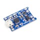 Placa de carregamento TP4056 1A para bateria 18650 LiPo 3,7 a 4,2 V Micro USB com prote&ccedil;&atilde;o de corrente - Thumb - 2